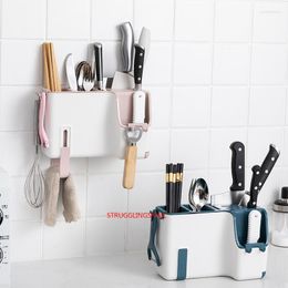 Kitchen Storage Cutlery Holder Plastic Drainer Drain Containers Drying Rack Tableware Table Knife Spoon Fork Container Tool