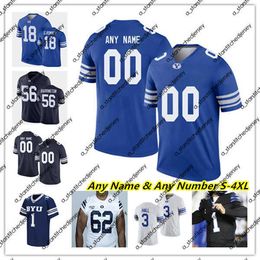 Byu Cougars College Football Jerseys Jaren Hall Chase Roberts Christopher Brooks Lopini Katoa Puka Nacua