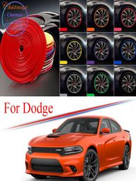 8m Multicolors Car Wheel Hub Trim pour Dodge Journey Charger Durango Ram Edge Protector Ring Pney Strip Guard Rubber Stickers9605918