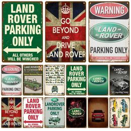 Land Car Metal Painting Motor Retro Tin Sign Plaque Metal Wall Decors Vintage Decor Poster Plates Man Cave 20cmx30cm Woo