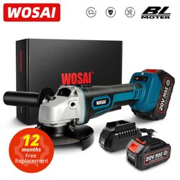 WOSAI MT Series M Brushless Angle Grinder V LithiumIon Battery Machine Cutting Cordless Electric Power Tools