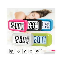 Other Hand Tools Hand Tools Smart Led Electronic Digital Alarm Clock Desktop Clocks Temperature Lazy Sn Alarms Mute Backlight Invent Dhrpv