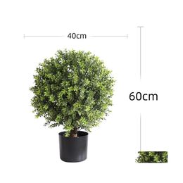 Garden Decorations Garden Decorations Boxwood Ball Topiary Artificial Trees Green Potted Plant For Decorative Indoor/Outdoor/Garden Dhnl8