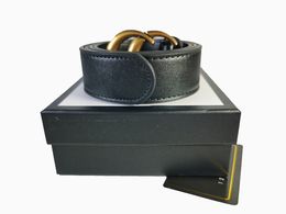 Designer Belt Luxury Womens Mens Belts Fashion Classical Bronze BiG Smooth Buckle Real Leather Strap 2cm 2.5CM 3.0cm 3.5cm 3.8cm 4cm Containing the box