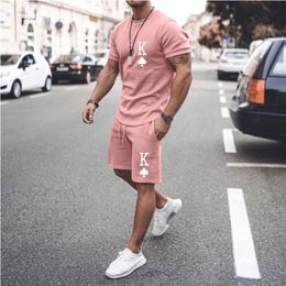 Men's Tracksuits Shirt set arrival summer beach sport shorts 3D design fashion streetwear harajuku clothes tracksuit 2 piece suit 221206