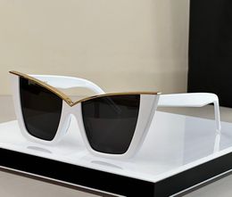 White Grey Cat Eye Sunglasses Sunglass Women Sun Glasses Shades outdoor UV400 Eyewear with Box