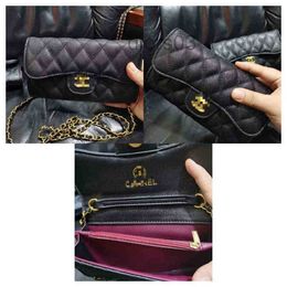 Channel Bag Wallet Womens Mens Lovers Card Handbag Pocket Purse Luxurious Leather New Caviar Chain Messenger Shoulder Bag L7 48In 266I