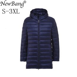 Mens Down Parkas Bang 7XL 8XL Winter Long Duck Jacket Feather Parka Man Ultra Light Lightweight Warm Puffer s 221207