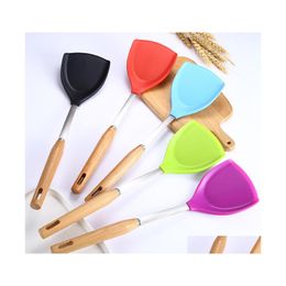 Cooking Utensils Utensils Kitchen Nonstick Beech Wood Handle Sile Spata Household Cooking Thickened 304 Stainless Steel Inventory Dr Dhoyk