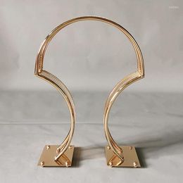 Party Decoration 10pcs/lot Gold Wedding Arch Stand Road Lead Table Centerpiece Flower Rack For Event