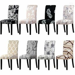 Chair Covers Printed Stretch Cover Big Elastic Seat Office