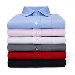 Men's Dress Shirts 2022 Spring Autumn Men's Formal Male Long Sleeve Business Casual Shirt Gentleman Office Tops Clothes