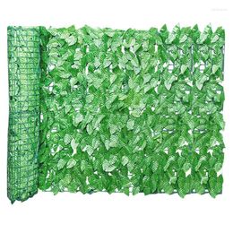 Decorative Flowers 2022 Artificial Leaf Screening Roll UV Fade Protected Privacy Hedging Wall Landscaping Garden Fence Balcony Screen