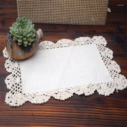 Table Napkin 6pcs Pure Cotton Handmade Stick Needle Universal Cover Towel Teapot Cushion Plate Placemat Vase