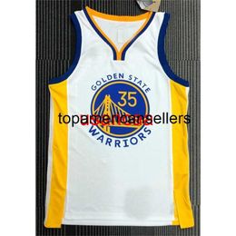 All embroidery 35# Durant white 75th new sponsor basketball jersey Customise any number name XS-5XL 6XL