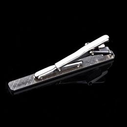 New Metal Silver Tie Clip For Men Wedding Necktie Clasp Gentleman TBar Crystal Pin Mens Gift