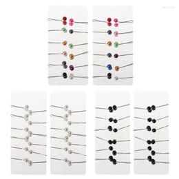 Brooches 24Pcs Muslim Hijab Scarf Pin Pearl Clip Headscarf Shawl Clips Accessories Lady Jewerly Gift