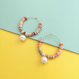 Hoop Earrings Arrive Bohemian Style Big Colorful Beads Round Circle Earring For Women Fashion Boho Jewelry 2022 Bijoux