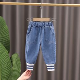 Trousers Girls Kids Autumn Spring Clothes Boys Children Denim Pants Baby Jeans Toddlers Black Blue Long 0 5 Years 221207
