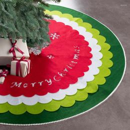 Christmas Decorations Tree Skirt Exquisite Santa Snowman Elk Snowflake Xmas Bottom Decor High Quality Merry Christma For Home