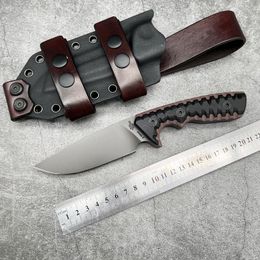 Miller Bros.Blades M27 Straight knife DC53 Blade G10 handle with Kydex sheath Survival Military Tactical Gear Defence Outdoor Hunting Camping Pocket knives