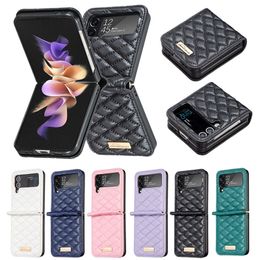 PU leather Phone Cases Anti-Shock Back Cover Protector for Samsung Galaxy Z Flip 3 4