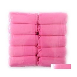 Disposable Covers 100Pcs/Lot Disposable Shoe Er Dustproof Nonslip Boot Nonwoven Household Ers 11 O2 Drop Delivery Home Garden Kitche Dhoej