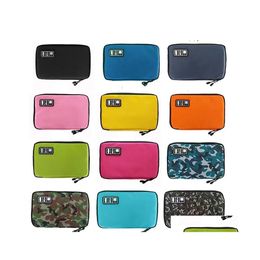 Storage Bags Convenient Outdoor Cam Travel Electronic Accessories Bag Hard Disc Headphones Usb Flash Drive Box Storage 15 Colours Inv Dhb6V