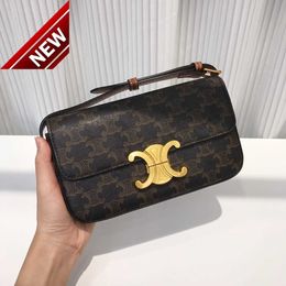 Women's Designer Bags Triumphal Arch Bag Old Flower New Autumn and Winter Single Shoulder High Texture Small People's Stick Armpit Bag Factory Direct Sales