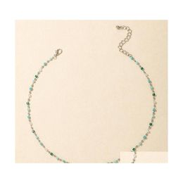 Chains Bohemian Colorf Bead Chain Necklace Choker For Women Charm Handmade Party Jewellery 122 D3 Drop Delivery Necklaces Pendants Dhh2E