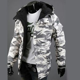 Mens Jackets Coat Long Sleeve Winter Comfortable Camouflage Print Jacket Loose Coat for Shopping 221205