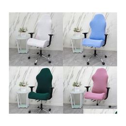 Chair Covers Elastic Gaming Competition Chair Ers Household Office Internet Cafe Rotating Armrest Stretch Sleeve 436 V2 Drop Deliver Dhutr