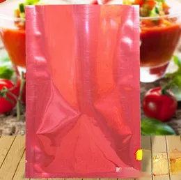 Aluminium Foil Packging Bag Red Heat Seal Tea Snack Food Vacuum Mylar Packing Bag Coffee Pack 500Pcs/ Lot