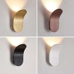 Wall Lamp Nordic Minimalist Single-sided Luminous LED Bedroom Bedside Study Room Living Corridor Modern