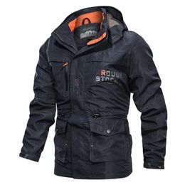 Mens Jackets winter Men Outdoor Jacket Waterproof Hiking Coat Men Autumn Windbreaker Jacket Military Tactical Jacket Fashion Pockets 221207