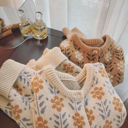 Women's Knits Tees Spring Autumn Women Young Style Prairie Chic Flowers Raglan Sleeve Floral Harajuku Sweater Knitted Cardigan Jumpers Thin clothes 221206