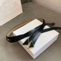 Classic Belts for Women designer triangle letters Belt chastity silver silver gold buckle genunie leather width 2.0cm 1.5cm with box dresses belt