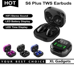 S6 Plus Bluetooth 50 True Wireless Stereo Learphone Hearpet Tws Наушники со светодиодной батареей для Samsung Galaxy Phone3718257