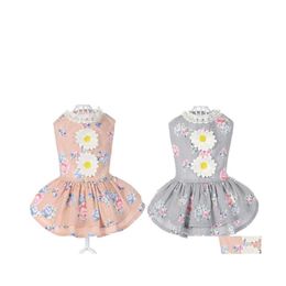 Dog Apparel Selling Dog Cat Bow Tutu Dress Lace Skirt Pet Puppy Princess Costume Apparel Clothes Small Pretty Nice 407 J2 Drop Deliv Dh2Zp