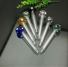 Hookahs Smoking Pipe Travel Tobacco Pipes Colored Dotted Pointed Suction Glass Pipe