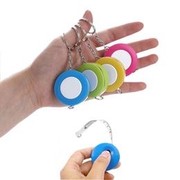 DIY Tape Measure Keychains Clothes Measuring Ruler Pendant Keychain Promotional Gift Keyring Key Chain