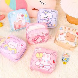 Storage Bags 1Pcs Waterproof Tampon Bag Sanitary Pads Coin Purse Travel Portable Makeup Lipstick Pouch Cute Data Cables Organiser