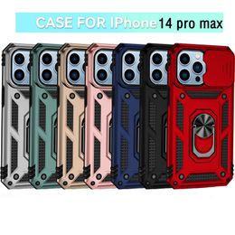 Cell Phone Cases for iPhone 14 Max 14 Plus 13 Pro Max iPhone 13 12 Ring Holder Mount Lens cap Fall-proof case