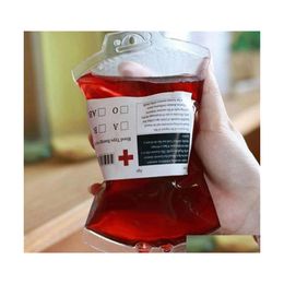 Other Event Party Supplies Supplies Food Grade Halloween Drink Bag Vampire Cosplay Blood Bags Props Halloweens Decoration Bars Dro Dhp6L