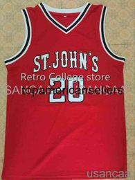 Men Women Youth 15 Ron Artest 20 Chris Mullin St John's Basketball Jersey Throwback Stitched Jerseys Custom any Number Name and Size Ncaa XS-6XL