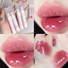 Lip Gloss 10 Colours Cherry Pink Mirror Water Waterproof Lasting Moisturising Liquid Lipstick Transparent Glass Glaze Makeup