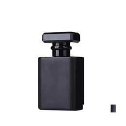 Packing Bottles 30Ml Glass Per Spray Bottles Portable Atomizer Empty Refillable Clear Black Travel Cosmetic Container Parfum 2137 V2 Dhjnp