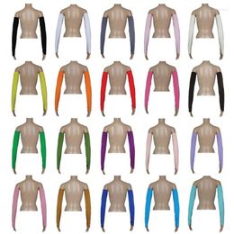 Knee Pads 20 Colors Muslim Women Oversleeve Elastic Arm Cover Short Sleeve Tshirt Accessory Sun Protection Fashion Middle East Clothing