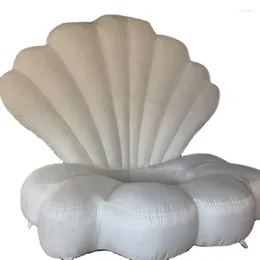Festive Supplies White Giant Inflatable Led Sea Shell Clamshell For Wedding Decoration