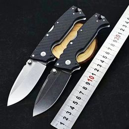 Survival Folding Knife S35VN Stone Wash Drop Point Blade Nylon Plus Glass Fiber Handle Outdoor Camping Hiking Tactical Folder Knives with Retail Box R8128